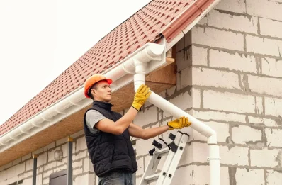 Pose et remplacement de gouttières à Saint-Denis-de-l'Hôtel